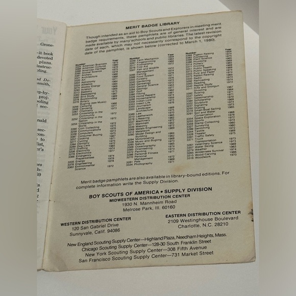 Vintage Boy Scouts of America Leatherworks Merit Badge Series Handbook - Picture 6 of 6